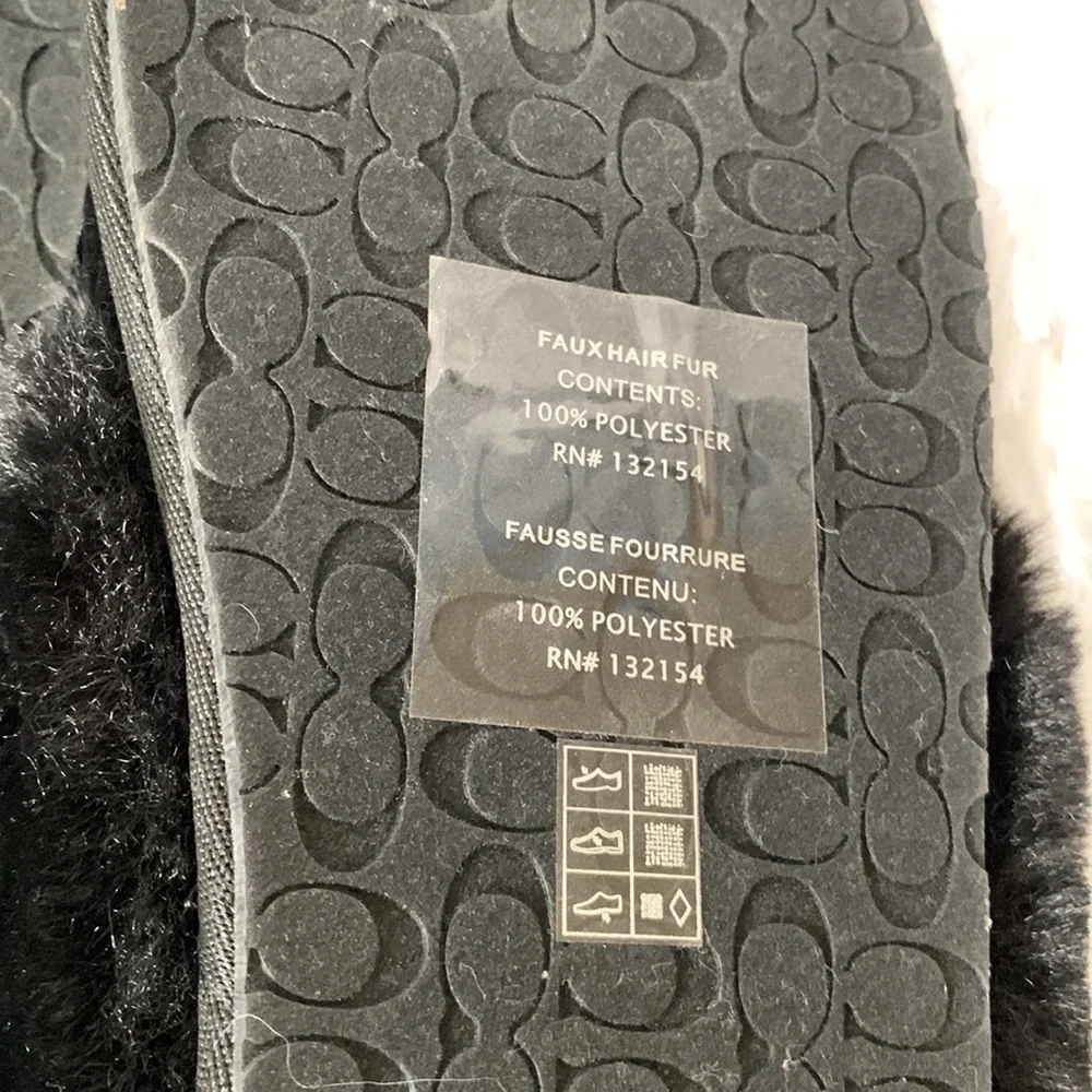 ❌SOLD❌COACH Slippers Black - Picture 8 of 8